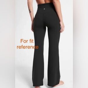 Athleta olive green flare leggings